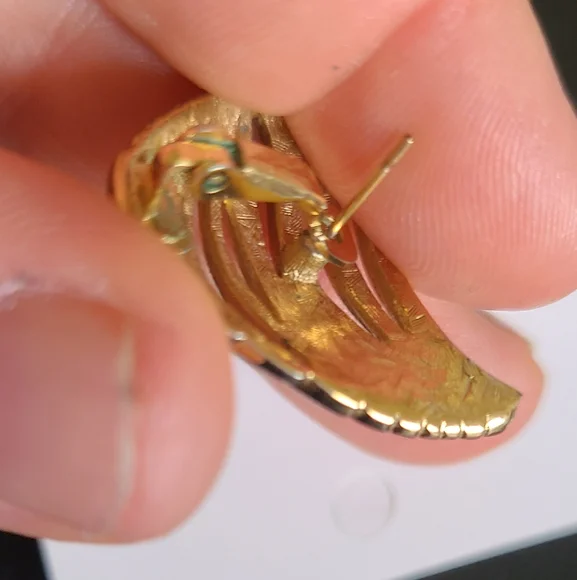 Vintage Givenchy Leverback Earrings - Picture 3 of 8